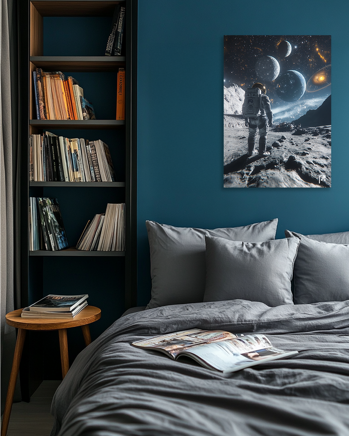 Exploring Astronaut - Metal Poster