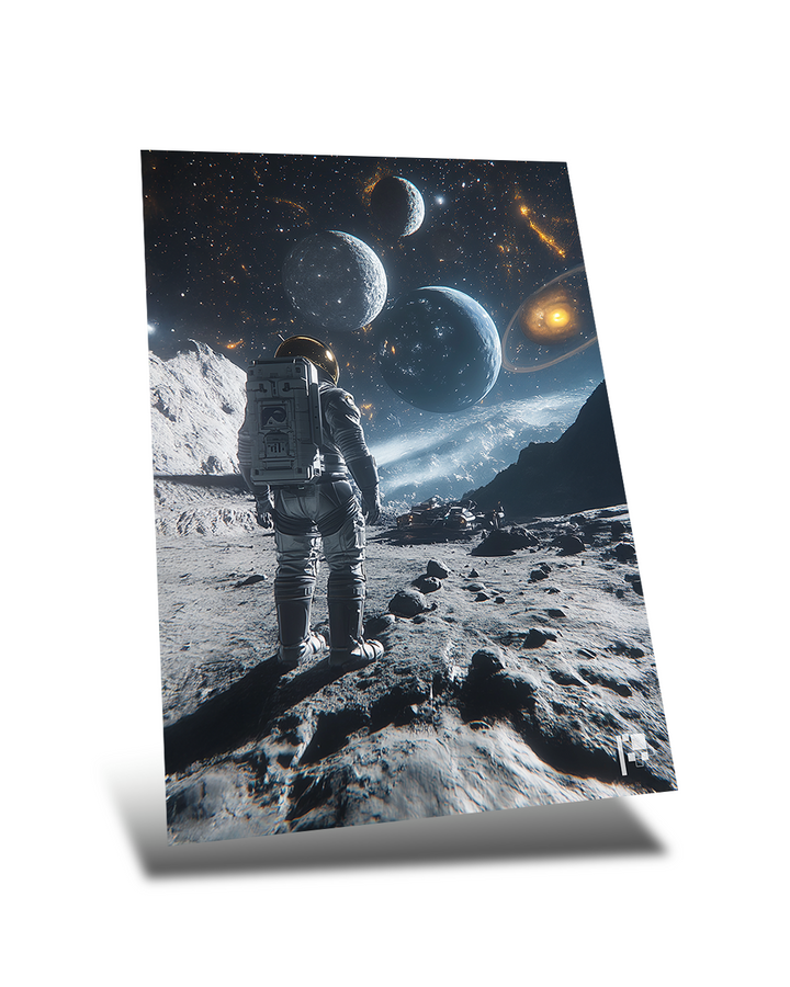 Exploring Astronaut - Metal Poster