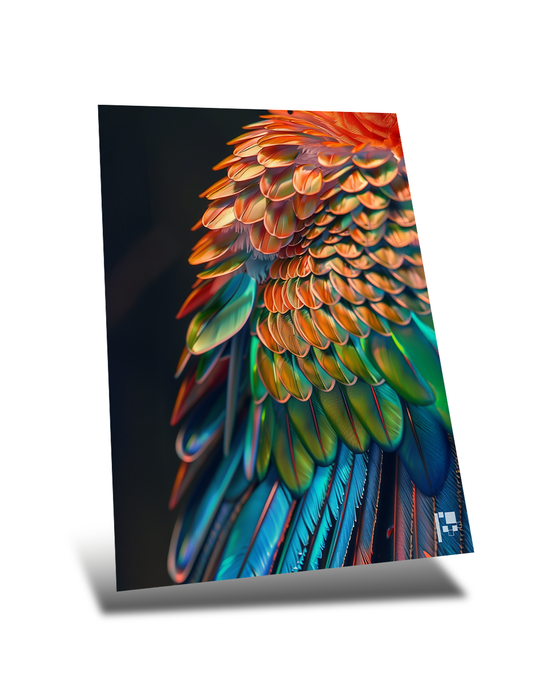 Macaw Majesty | A Symphony of Feathers | Metal Poster