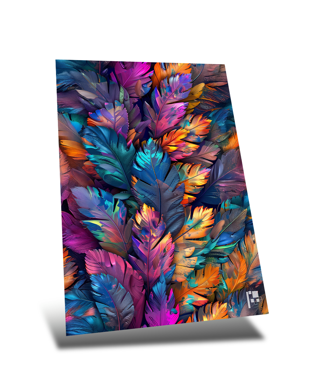 Ethereal Feathers | Modern Art | Metal Poster