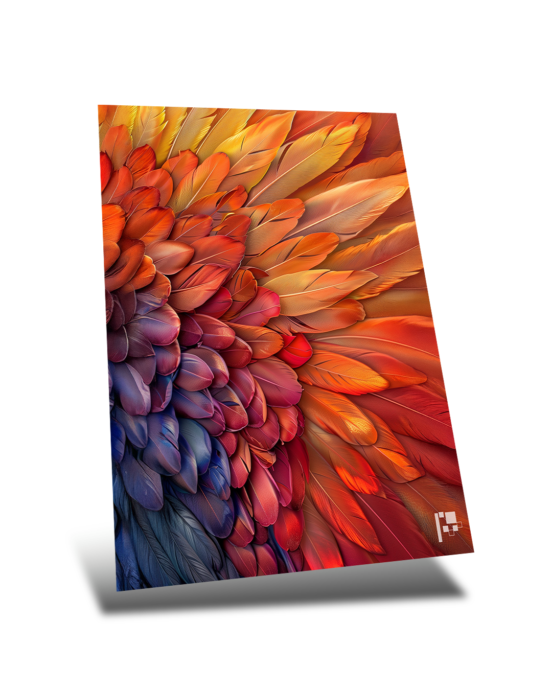 Ethereal Feathers | Modern Art | Metal Poster