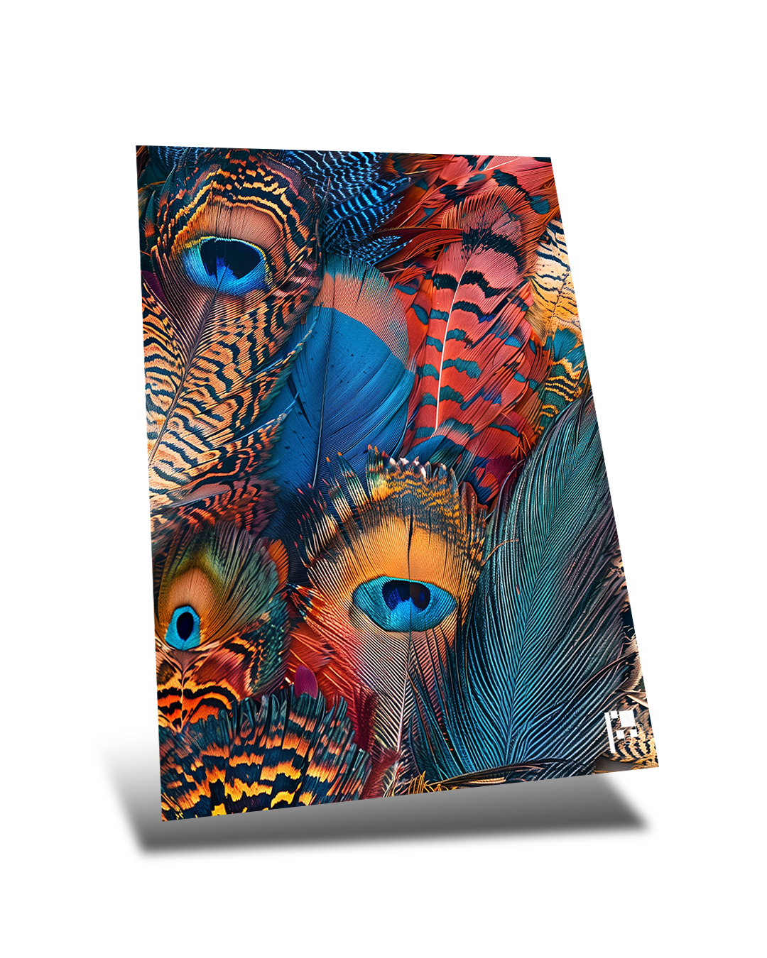 Ethereal Feathers | Modern Art | Metal Poster