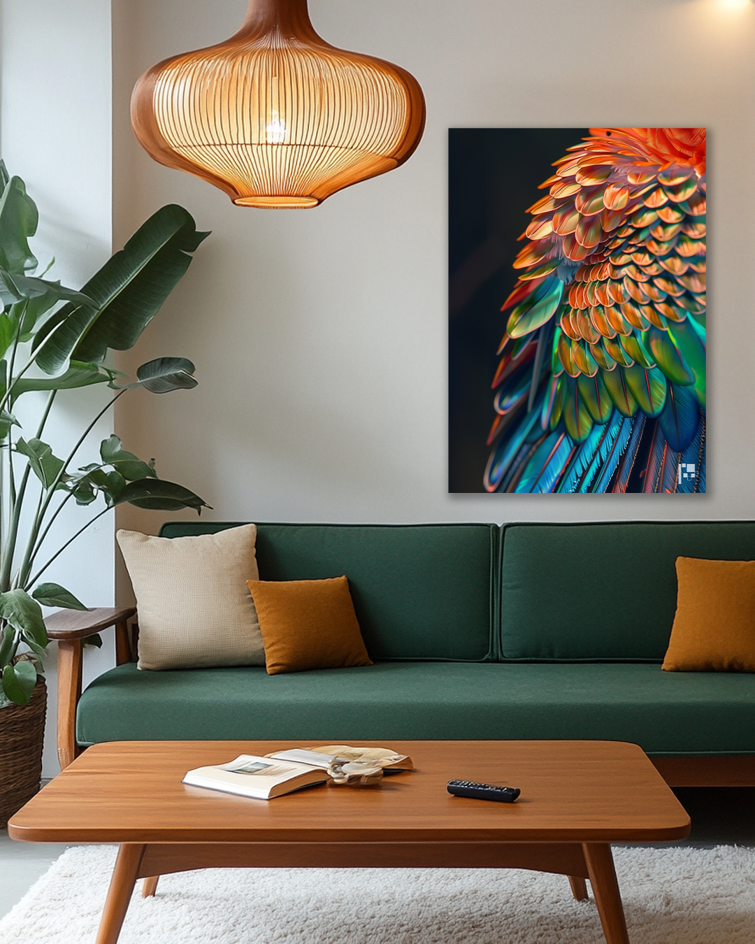 Macaw Majesty | A Symphony of Feathers | Metal Poster