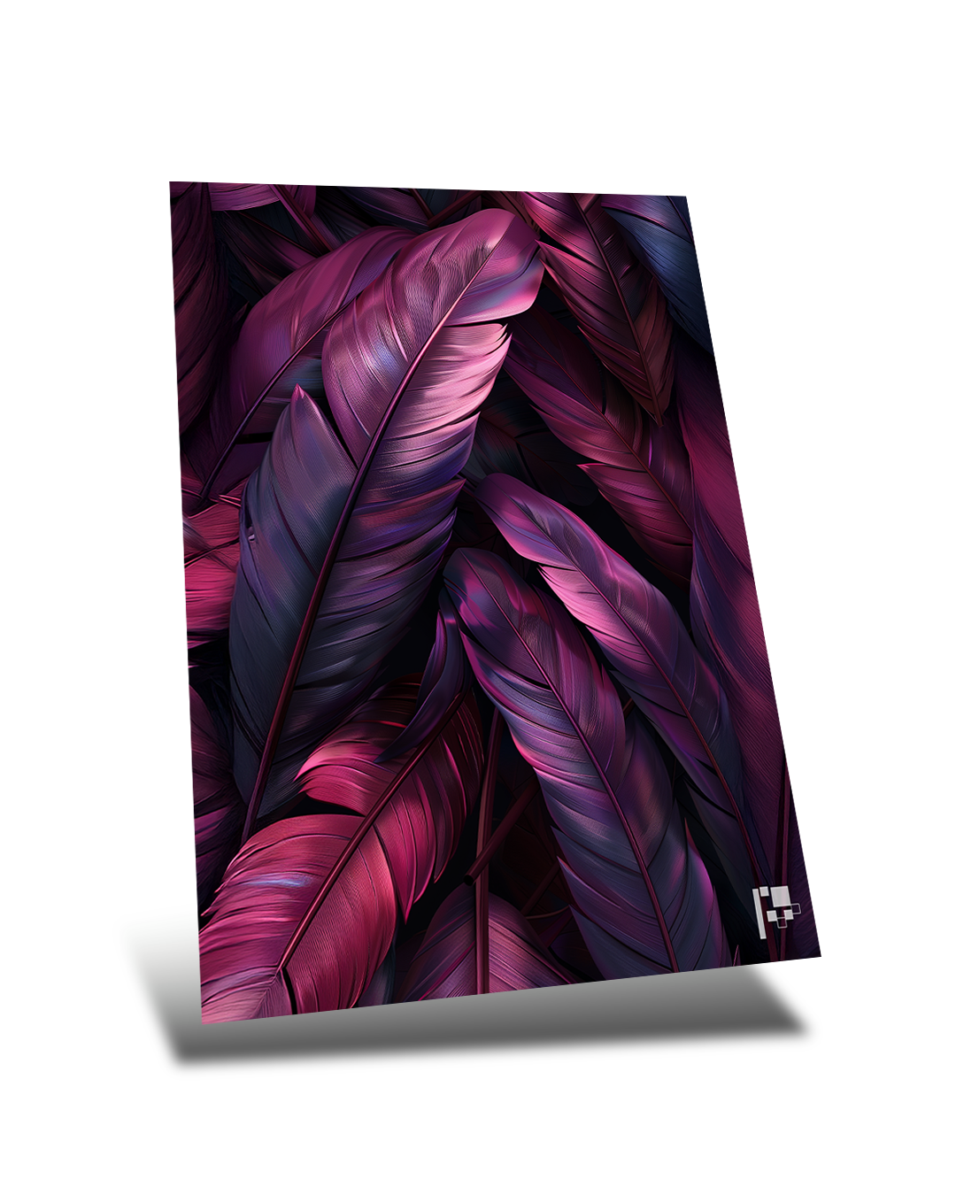 Ethereal Feathers | Modern Art | Metal Poster