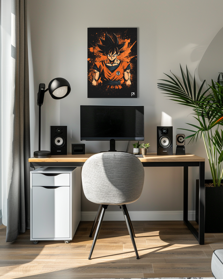 Goku | Anime Art | Dragon Ball Z | Metal Poster