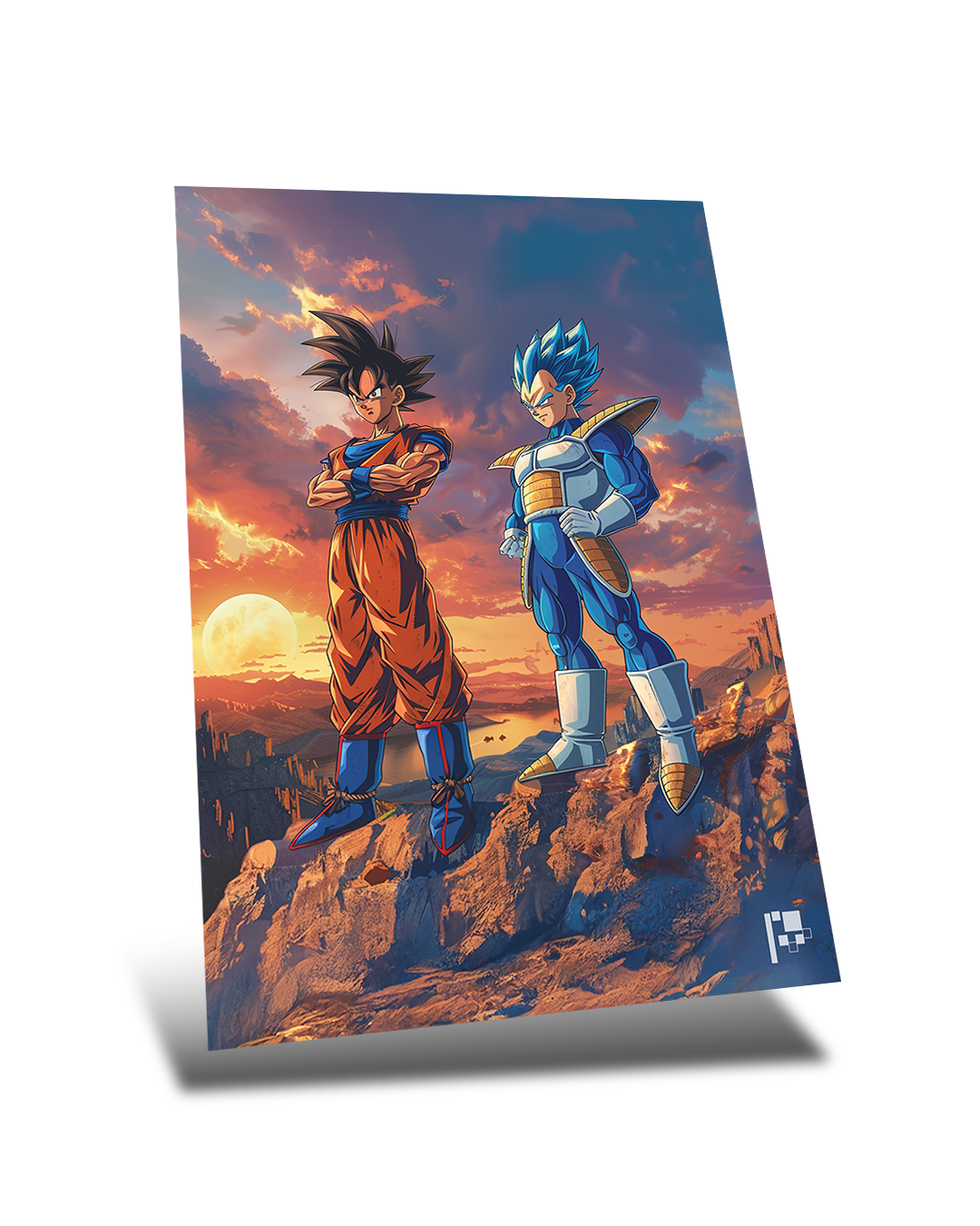 Goku and Vegeta | Anime | DBZ | Metal Poster