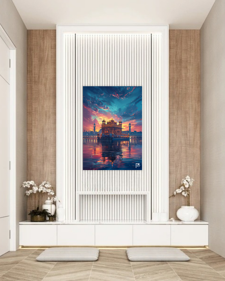 Golden Temple | Art | Metal Poster