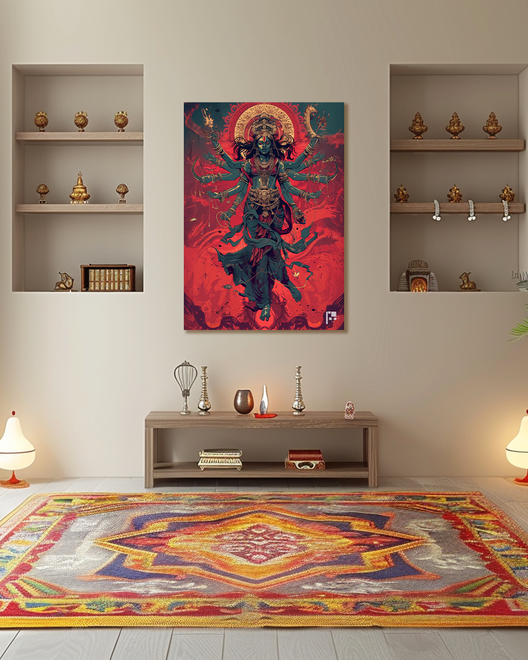 Goddess Kali | Fierce Grace | Hindu God | Metal Poster