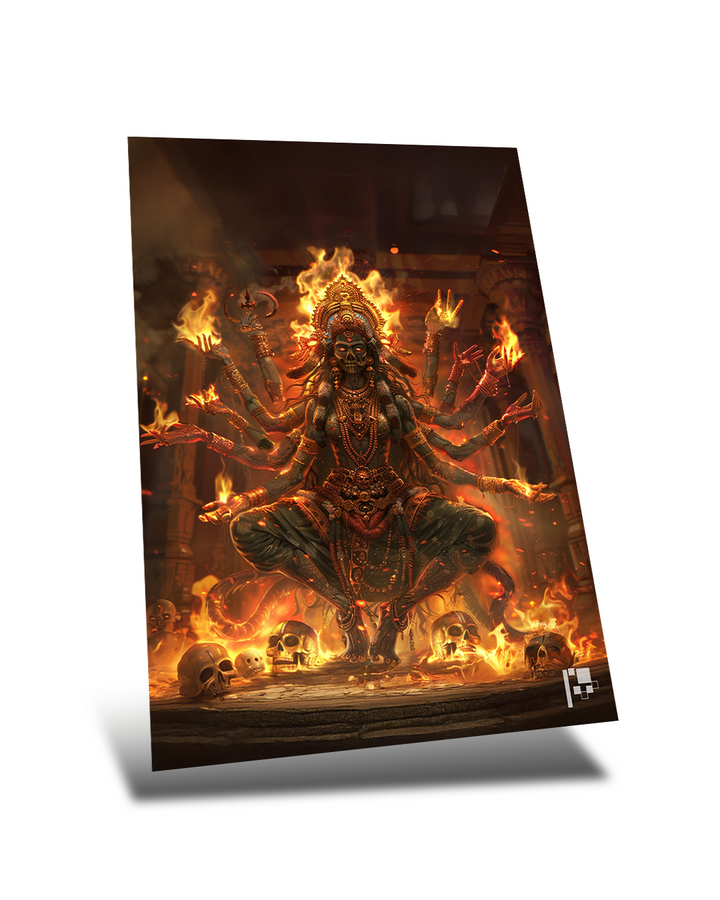 Kali Ma | Hindu Goddess | Metal Poster