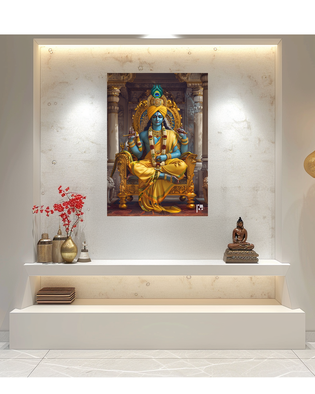 Shri Krishna | Hindu God | Metal Poster