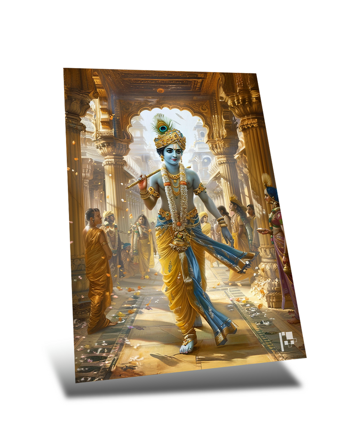 Kanha | Hindu God | Metal Poster | Sanatan Dharma