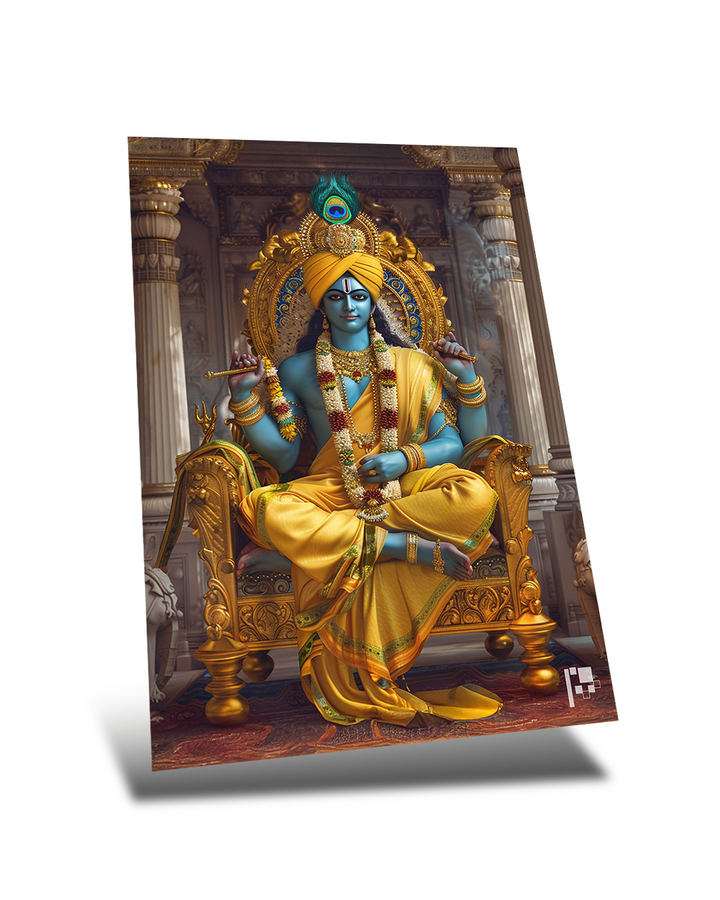 Shri Krishna | Hindu God | Metal Poster