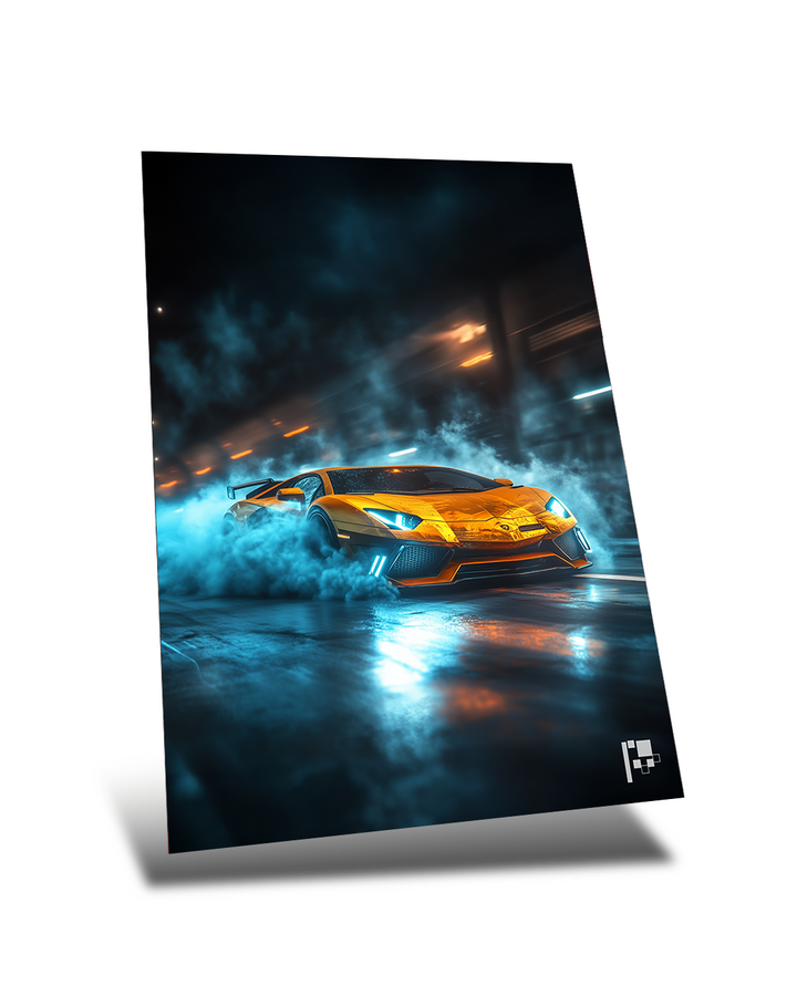 Aventador Inferno | Supercar | Lamborghini | Metal Poster