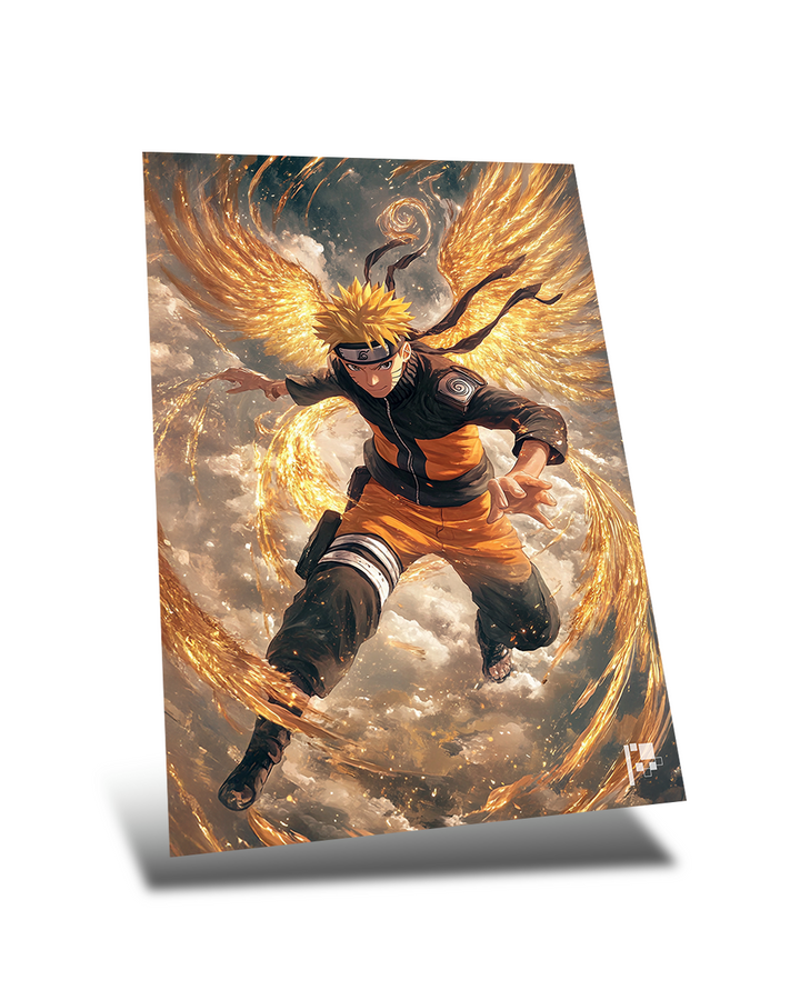 Naruto Uzumaki | AI Art | Anime | Metal Poster