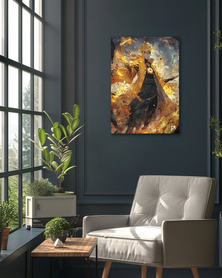 Naruto Uzumaki | Sage Mode Rage | Anime Metal Poster