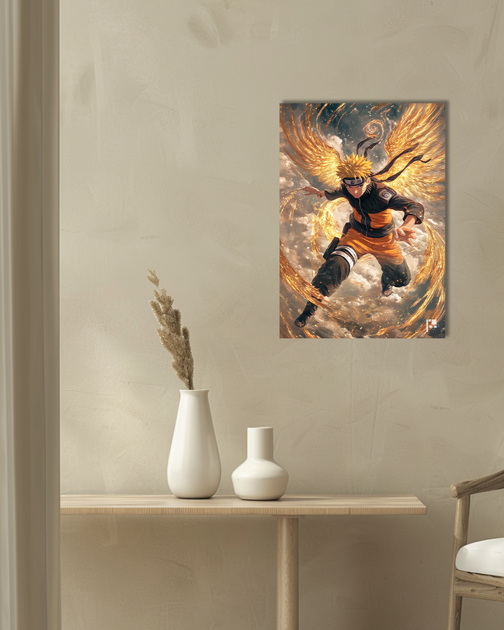 Naruto Uzumaki | AI Art | Anime | Metal Poster