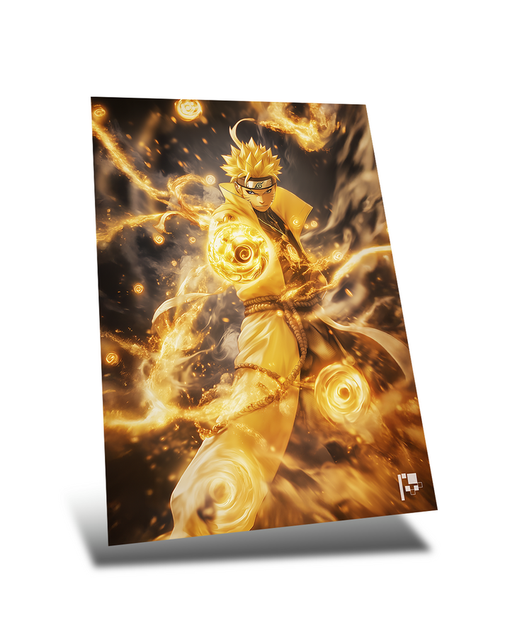 Naruto | Sage Mode | Anime Art | Metal Poster