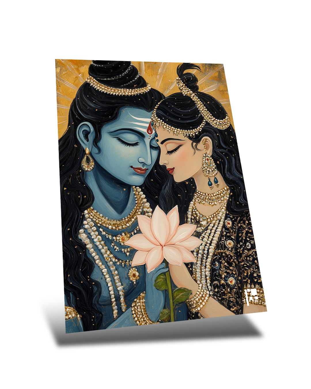 Shiv & Parvati | Divine Union | Metal Poster