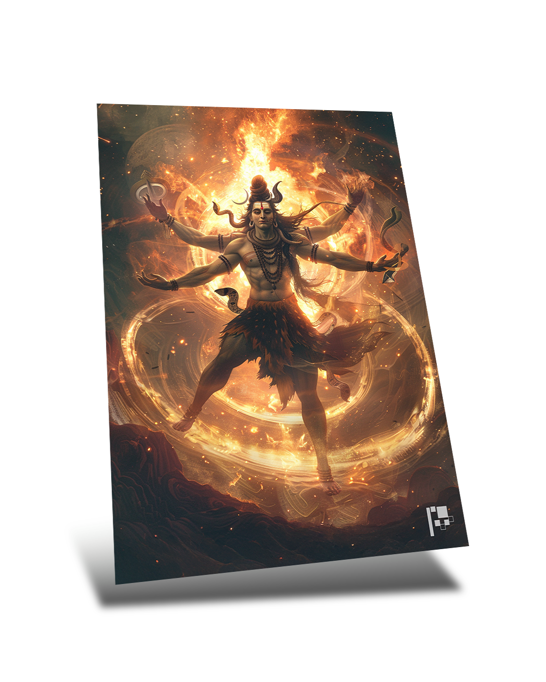 Bholenath | Tandav | Hindu God | Metal Poster