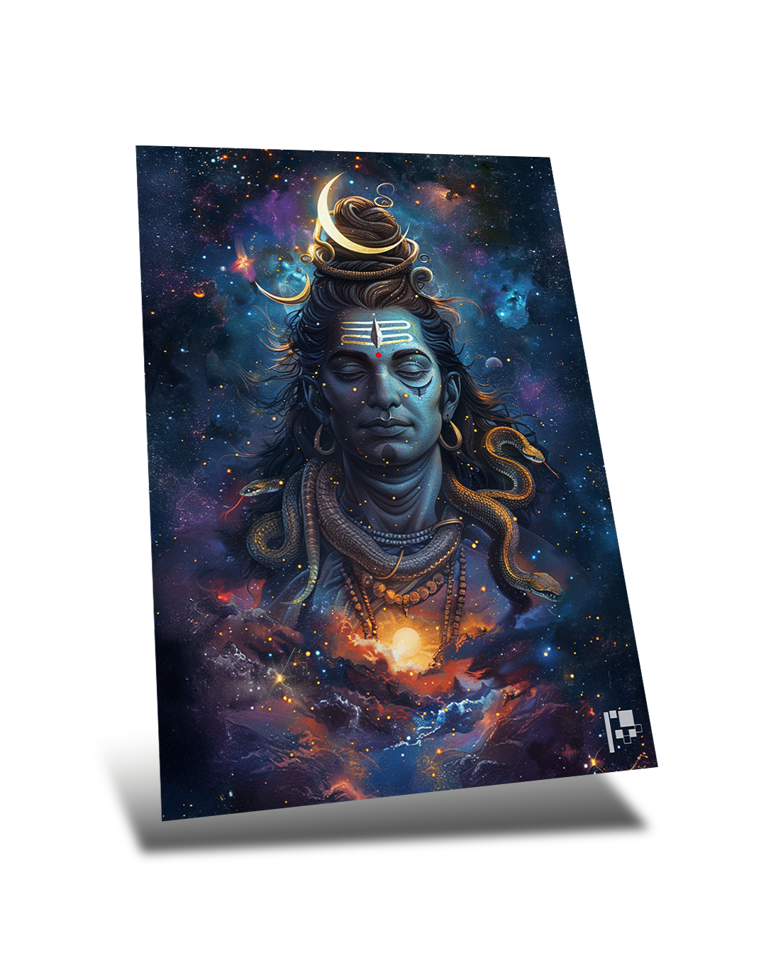 Lord Shiva | Celestial Aura | Hindu God | Metal Poster