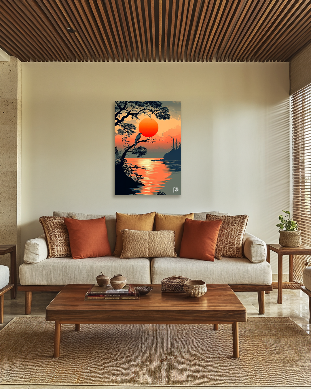 Sunset Painting -Metal Poster