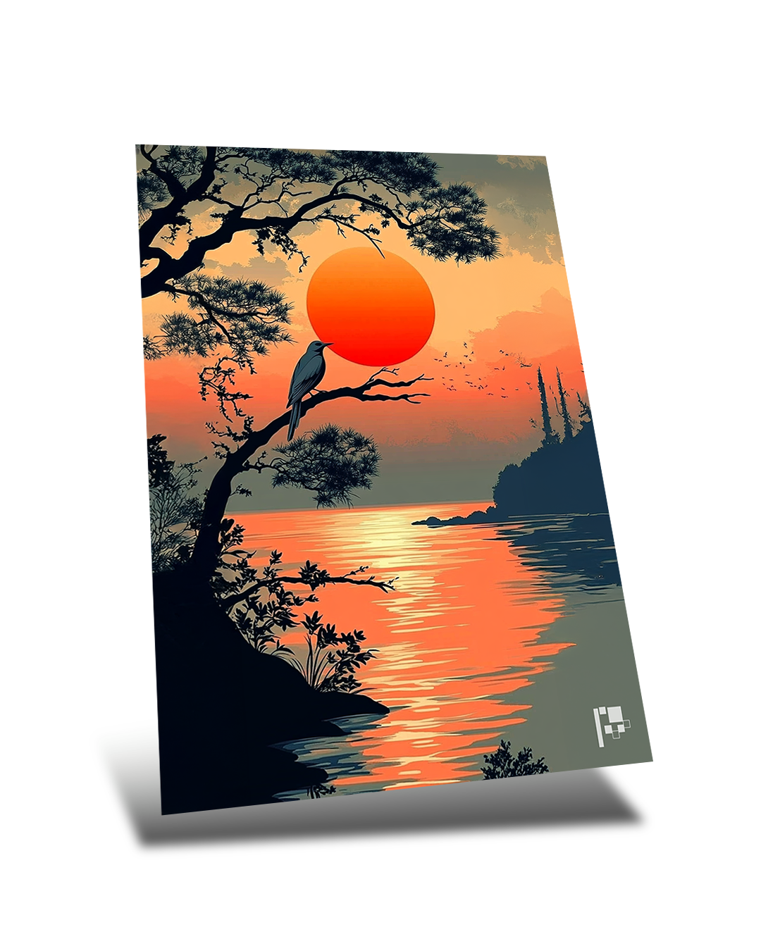 Sunset Painting -Metal Poster