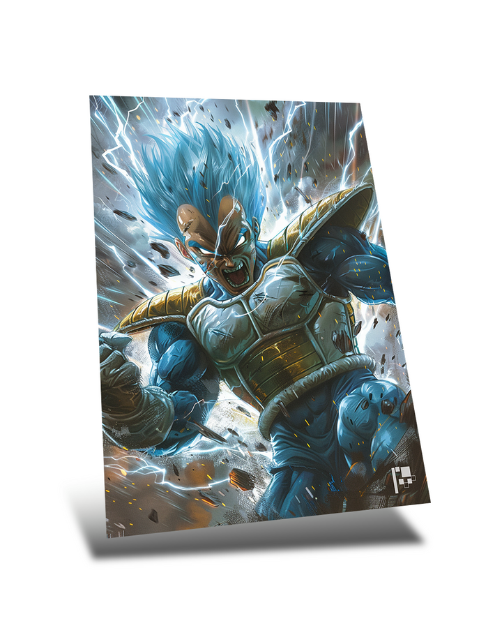 Prince Vegeta Rage | Anime | Metal Poster