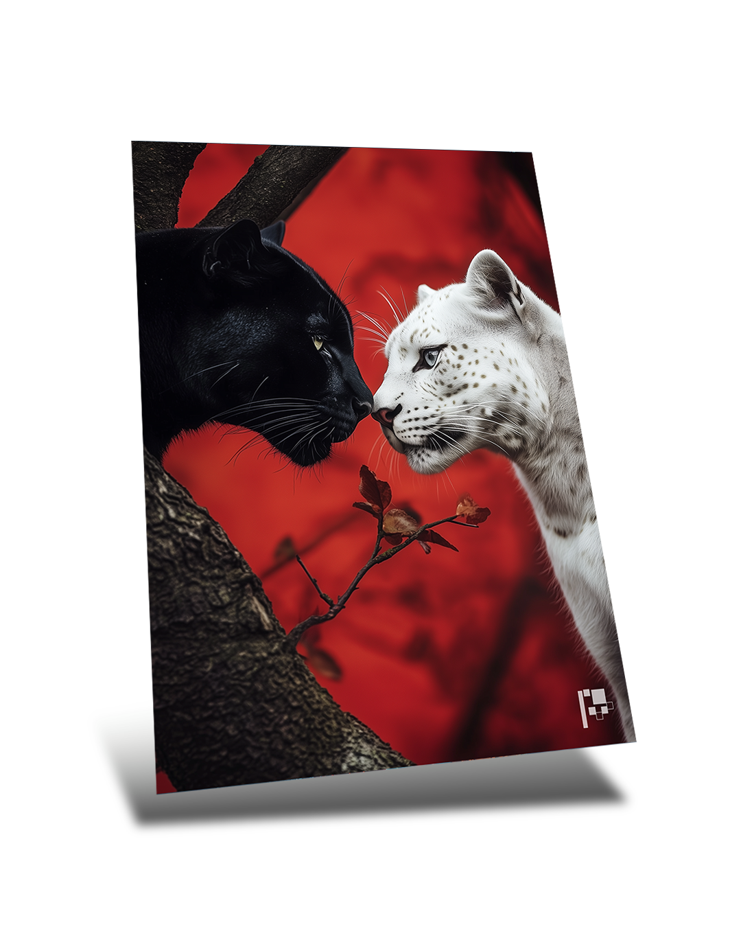 Black & White Panther - Metal Poster